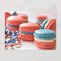 Food Fotografy Red White Blue Patriotic Macarons