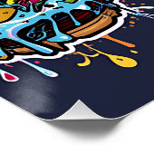 Food Frenzy: Graffiti Comfort Food Poster (Ecke)