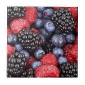 Food Frucht Berries Muster Fliese (Vorderseite)