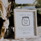 Food Guessing Game Baby Shower Party Zeichen G400 Poster