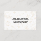 Food Icons | Bacon und Eier Visitenkarte (Rückseite)