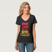 Food Is My Love Language Donuts Gourmet Executive T-Shirt (Vorderseite Vollansicht)
