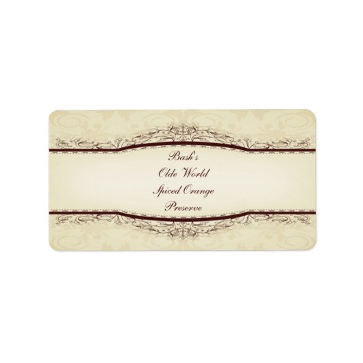 Food Jar Label Adressaufkleber (Vorne)