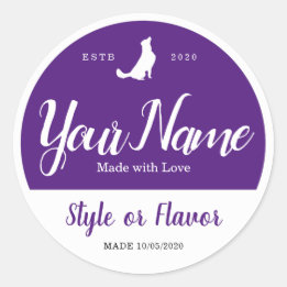 Food Jar und Lid Labels - Fügen Sie Ihre eigenen W Runder Aufkleber