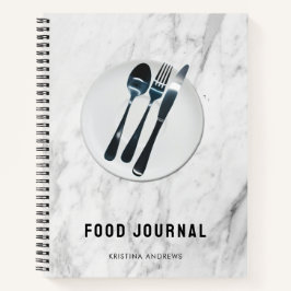 Food Journal Men Women Mahl Tagebuch Notizblock