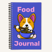 Food Journal Notebook Notizblock (Vorderseite)