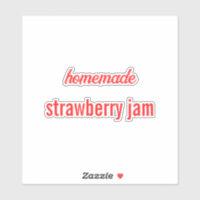 Food Label Canning Jar Strawberry Jam Sauce Bäcker