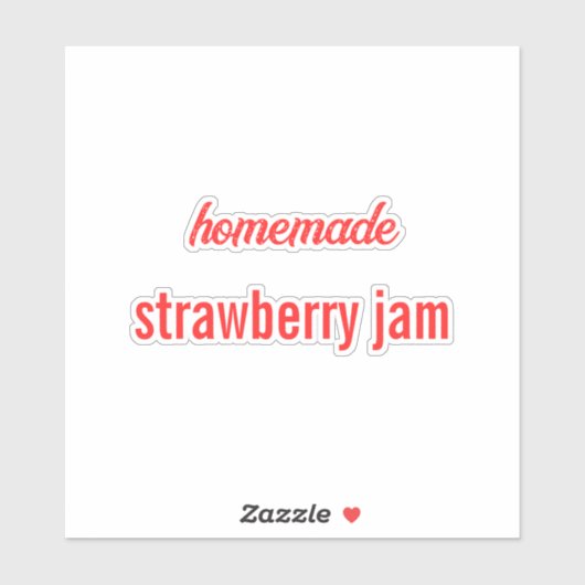 Food Label Canning Jar Strawberry Jam Sauce Bäcker (Blatt)