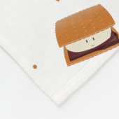 Food Monogram Name S'more Muster Fleecedecke (Ecke)
