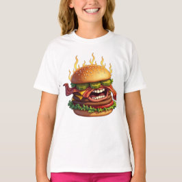 Food Monsters EVIL BACON CHEESEBURGER T-Shirt