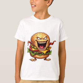 Food Monsters EVIL BACON CHEESEBURGER T-Shirt