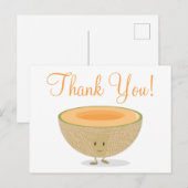 Food Niedlich Melon Cartoon Cantaloupe Postkarte (Vorne/Hinten)