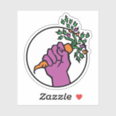 Food Not Bombs logo Aufkleber (Blatt)