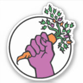 Food Not Bombs logo Aufkleber (Vorderseite)