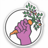 Food Not Bombs logo Aufkleber (Vorderseite)