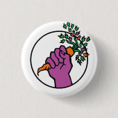 Food Not Bombs logo Button (Vorderseite)