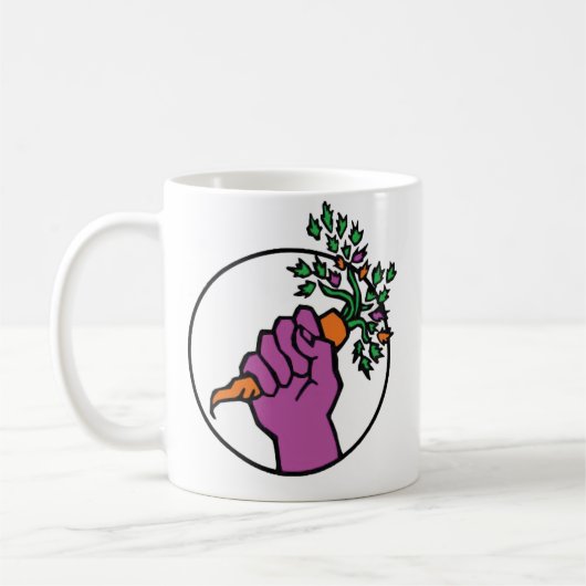 Food Not Bombs logo Kaffeetasse (Links)