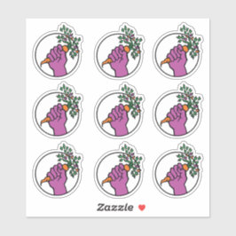 Food Not Bombs logo sticker pack