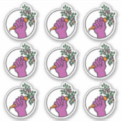 Food Not Bombs logo sticker pack (Vorderseite)