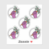 Food Not Bombs logo sticker pack (Blatt)