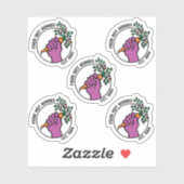 Food Not Bombs logo sticker pack w/text & year (Blatt)