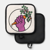 Food Not Bombs logo Topflappen (Vorderseite/Rückseite)