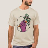 Food Not Bombs logo (transparent) T-shirt (Vorderseite)