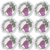 Food Not Bombs logo with text sticker pack (Vorderseite)