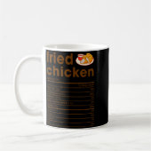 Food Nutrition Facts Shirts Co. Fried Chicken Nutr Kaffeetasse (Links)