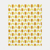 Food Pairing Elbow Macaroni Cheddar Mac & Cheese Fleecedecke (Vorderseite)