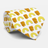 Food Pairing Elbow Macaroni Cheddar Mac & Cheese Krawatte (Gerollt)