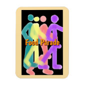 Food Parade Refrigerator Magnet (Vertikal)