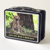 Food Passion - Big Cat Animal Metall Brotdose (Vorderseite)