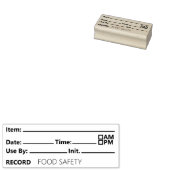 Food Safety Date Record Keeping Gummistempel (Stempel)