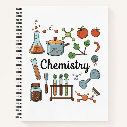 Food Science Culinary Chemistry Notebook Notizblock (Vorderseite)