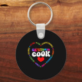 Food Services Crew Cafeteria Cook Helper School Sq Schlüsselanhänger (Vorderseite)