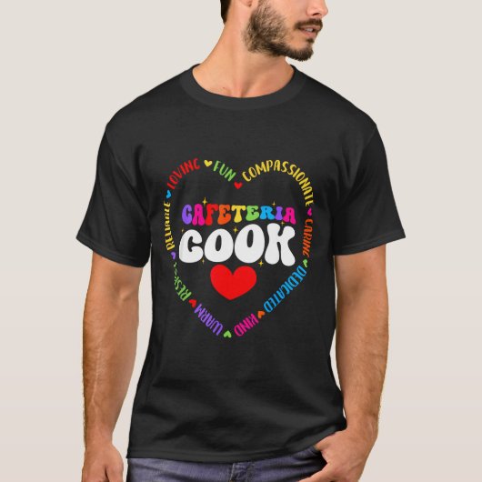 Food Services Crew Cafeteria Cook Helper School Sq T-Shirt (Vorderseite)