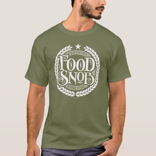 Food Snob - Liebhaber von lustigen Lebensmitteln T-Shirt (Vorderseite)