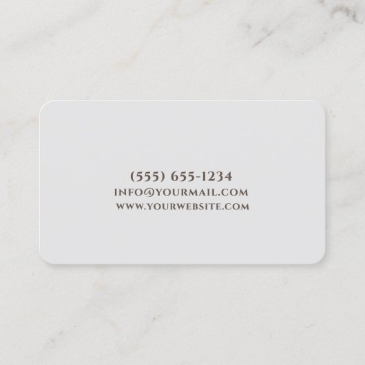 Food Spice Design Persönlicher Koch Catering Visitenkarte (Rückseite)