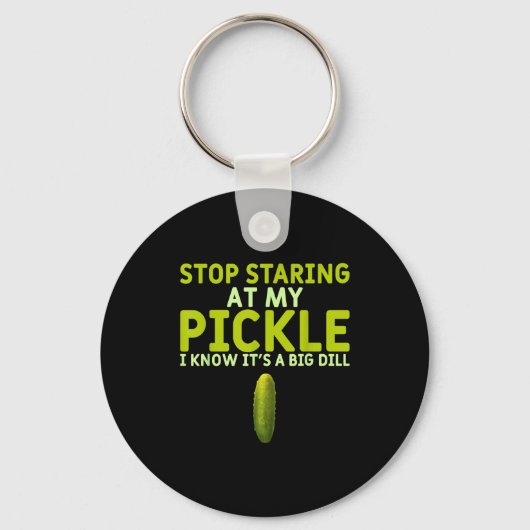 Food Stop Staring At My Ckle Funny Ckles  Schlüsselanhänger (Vorderseite)