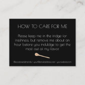 Food Storage für nachsorgebackende Business-Logos Visitenkarte (Rückseite)