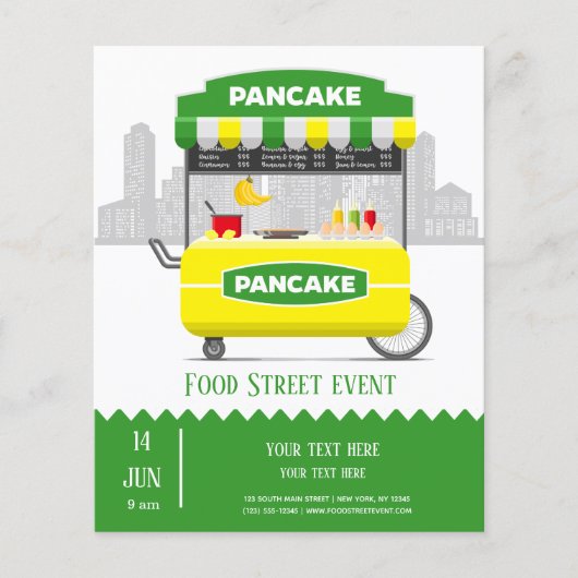 Food Street Pancake Flyer (Vorne)