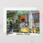 Food Truck, Austin Texas Postkarte (Vorne/Hinten)