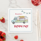 Food Truck Birthday Party Serviette (Beispiel)
