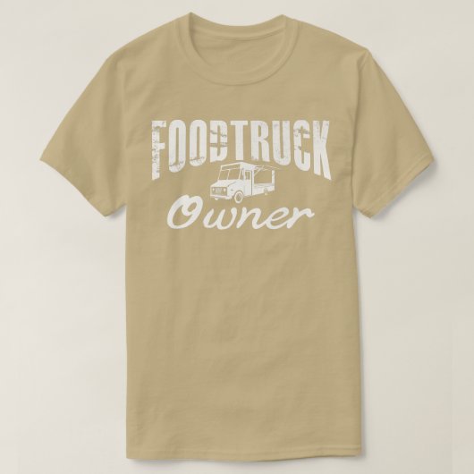 Food Truck Letting Street Food Popup Restaurant T-Shirt (Design vorne)