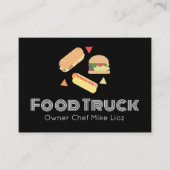 Food Truck Owner Burger Business Card Visitenkarte (Vorderseite)