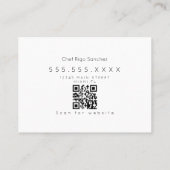 Food Truck Owner Burger Business Card Visitenkarte (Rückseite)