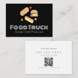 Food Truck Owner Burger Business Card Visitenkarte