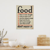 'Food' United Staaten Vintag War Poster (Küche)