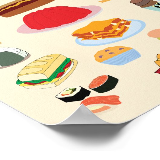Food Varieties Poster (Ecke)
